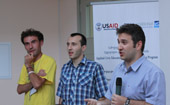 Participants partake in the training course